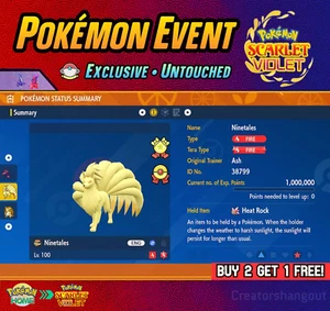 Evento Ninetales 2006 Evento de Sombra del Coliseo | B2G1⭐ Pokémon Escarlata y Violeta - Imagen 1 de 9