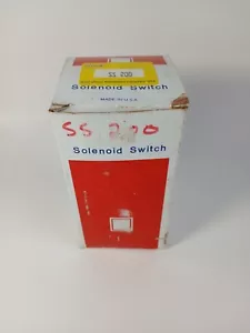 Vintage NOS Solenoid Switch SS 200 USA - Picture 1 of 5