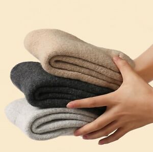 5 Pairs Men Wool Cushioned Boot Warm Thermal Thicken Crew Hiking Socks Winter US
