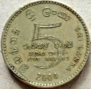 Sri Lanka 2004 5 Rupees coin - Picture 1 of 2