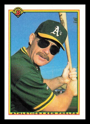 Ken Phelps #462 1990 Bowman Oakland Athletics - Image 1 of 2