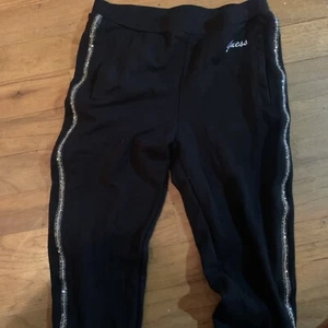 Guess Black Child leggings with rhinestone Pin Stripe - Picture 1 of 3