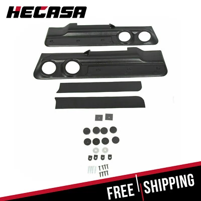 For 78-88 Monte Carlo Malibu El Camino Cutlass Regal 2-Speaker Door Panel Set - Image 1 of 4