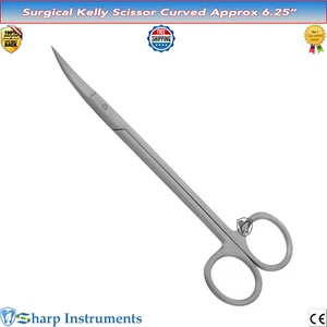 Surgical Kelly Scissors Curved 16cm Masses Dissection Medical Dental Instruments - Picture 1 of 1