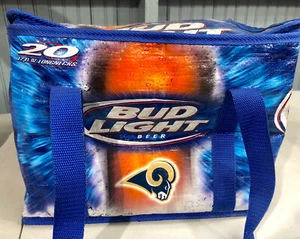 Budweiser Bud Light Insulated Folding Beer Cooler St. Louis Los Angeles Rams - Picture 1 of 7