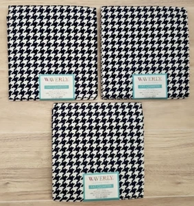 3 Waverly FAT QUARTER 18" x 21" Blue & White Houndstooth Fabric - Picture 1 of 6