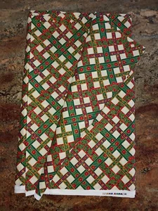 9.3 Yds VIP Cranston Messmore Lattice Christmas Cotton Craft Fabric 44"w - Picture 1 of 7