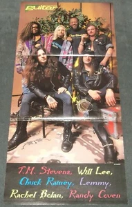 Bajo Heroes Lemmy T.M. Póster plegable central de 3 páginas de Stevens Rachel Bolan - Imagen 1 de 4