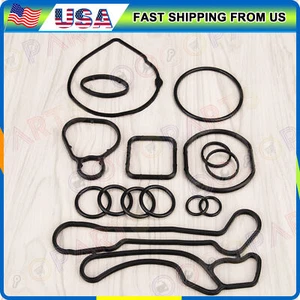 Engine Oil Cooler Gasket Seal Full Suit For Chevrolet Cruze Aveo Sonic Opel - Picture 1 of 6
