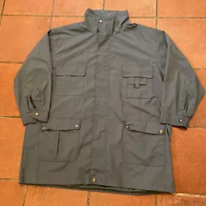 Giacca uomo KS 2XL poliestere grigio blu grande e alta con zip - Foto 1 di 8