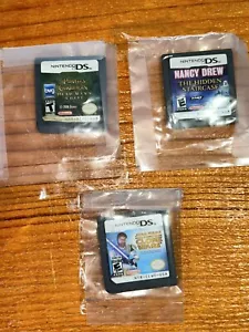 Nintendo DS Games Lot (3) Pirates of the Caribbean, Nancy Drew, Star Wars - Picture 1 of 4