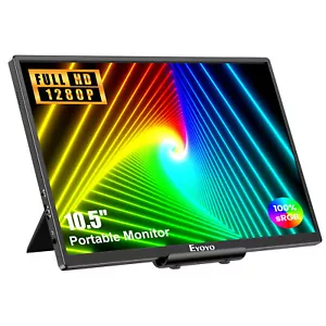 Eyoyo Full HD 1280P Monitor HDMI IPS Screen 10.5in USB-C Second Portable Display - Picture 1 of 12