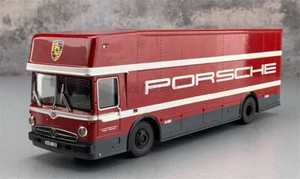 1:43 for Schuco for Benz O317 for Porsche Racing Transport Vehicle 1968 red - Picture 1 of 12
