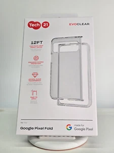 Tech21 EVO Case For Google Pixel Fold - CLEAR - New - Picture 1 of 6