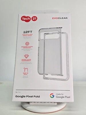 Tech21 EVO Case For Google Pixel Fold - CLEAR - New - Image 1 of 4