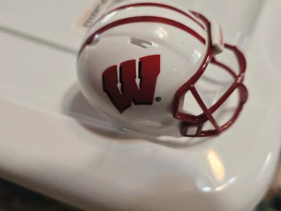 WISCONSIN BADGERS BIG 10 SPEED  #2183 POCKET PRO FOOTBALL HELMET RIDDELL - Image 1 of 4