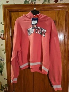 CHAMPION Ohio State Buckeyes Pullover Hoodie Sweatshirt Women's 2XL PINK New! - Picture 1 of 12