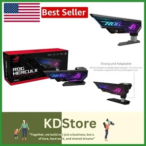 ROG Herculx Graphics Card Anti-Sag Bracket - Toolless Adjustable RGB Holder - Picture 1 of 8