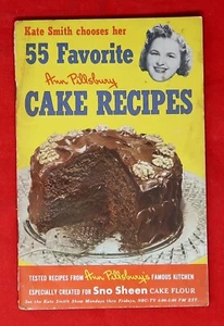 Folleto de recetas de pasteles 1952 primera edición vintage, Ann Pillsbury, Sno Sheen - Imagen 1 de 6