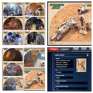 Topps Star Wars Digital: R2-D2 To The Rescue: Series 3 Set + Award 11 Digital Cards - Bild 1 von 12