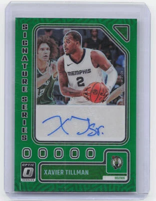 2023-24 Donruss Optic #SS-TIL Xavier Tillman Signature Series Green - Image 1 of 2