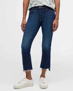 LIL' MOTHER JEANS LIL' INSIDER CROP STEP FRAY OFF LIMITS SIZE 28 (PETITE) - Picture 1 of 13