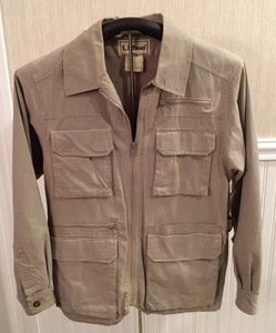 Vintage Men's LL Bean Hunting Jacket Canvas With Lining Size S Excellent Cond. - Picture 1 of 12