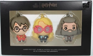 COMIC CON POPMINDED 2022 SET OF 3 HARRY POTTER ORNAMENTS LOVEGOOD HAGRID, POTTER - Picture 1 of 14
