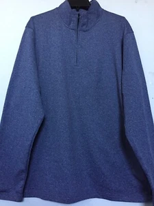 APT 9 LS Half Zipper Collar Blue Gray Shirt Men Size XXL. NWT - Picture 1 of 12