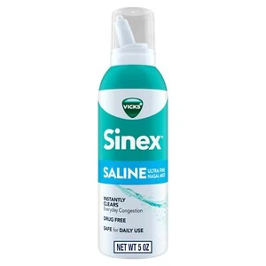 Vicks Sinex Saline Nasal Spray, Nasal Decongestant for Sinus Relief, 5 oz - Picture 1 of 7