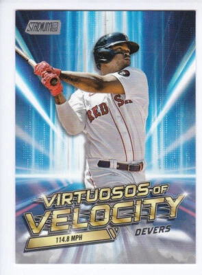 2023 Topps Stadium Club #VV-16 RAFAEL DEVERS Virtuosos of Velocity Insert - Image 1 of 2