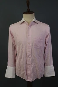 Donald J.Trump Pink Solid Long Sleeve Button Shirt Size 32 / 33 - Picture 1 of 20