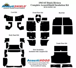 1963 - 1965 Buick Riviera Complete Acoustic Insulation Kit - Picture 1 of 3