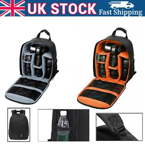 Travel Camera Bag Backpack Case for DSLR Sony Canon Eos Rucksack Waterproof UK - Picture 1 of 14