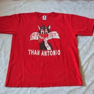 Jostens Vintage Single Stitch Looney Tunes Sylvester Than Antonio T Shirt XL - Picture 1 of 8