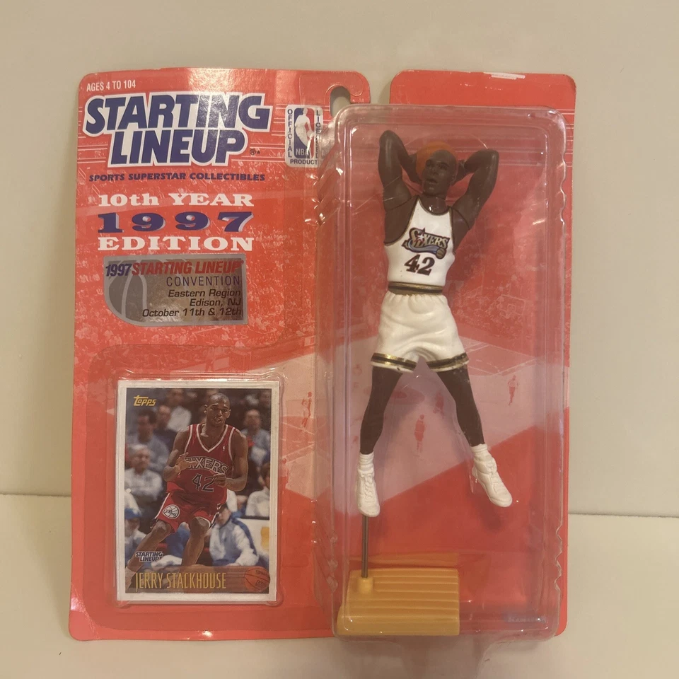 Línea inicial Eastern Convention Piece 1997 Jerry Stackhouse raro Foto 1 de 3