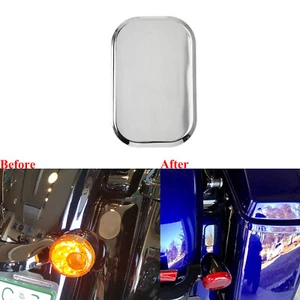 Chrome Antenna Hole Filler Cover Fit For Harley Road King 2017-23 FLHX 2006-2023 - Picture 1 of 7