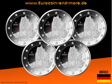 5 x 2 Euro 2023 BRD Deutschland Hamburg Elbphilharmonie als Satz ADFGJ stgl.