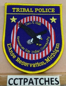 L'ANSE RESERVATION, MICHIGAN TRIBAL POLICE SHOULDER PATCH MI - Picture 1 of 2