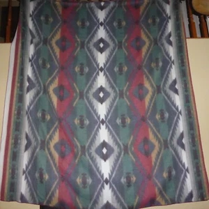 98 x 88 Southwest Aztec Fleece Throw Blanket Reversible - Picture 1 of 6