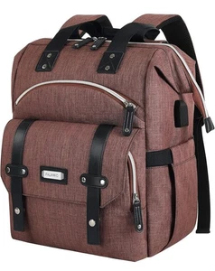 FALANKO Laptop RFID Backpack For Women, Work Doctor Teacher Nurse For 15.6 inch - Picture 1 of 12