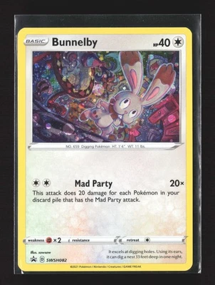 Pokemon SWSH: Sword & Shield Promo Cards #SWSH082 Promo Bunnelby - Image 1 of 2