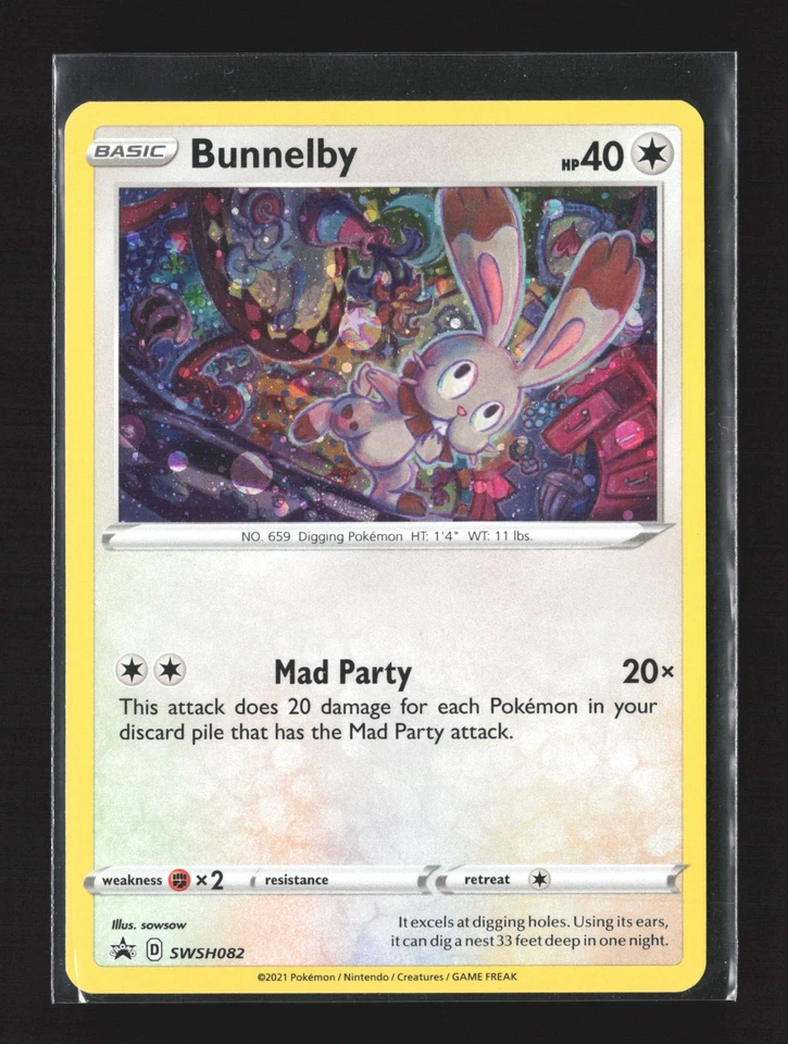 Pokemon SWSH: Sword & Shield Promo Cards #SWSH082 Promo Bunnelby - Image 1 of 2