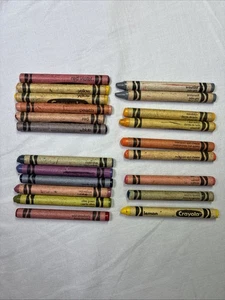 Vintage Crayola Buntstifte Lot/21 Binney & Smith Pusteblume Lachs Zitrone Rarität nicht mehr im Handel erhältlich - Bild 1 von 6