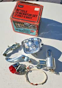 NOS Sears Generator Head Light Set Bicycle Vtg 70's Spyder Screamer Murray Huffy - Picture 1 of 21