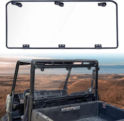 UTV Rear Windshield For 2017-2025 Polaris Ranger Midsize 500 /570 /Crew 570/ETX - Image 1 of 4