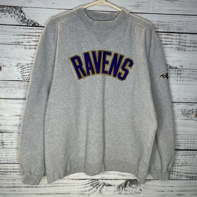 Vintage Baltimore Ravens Spellout Graphic Logo Pullover Sweatshirt Men’s Medium - Image 1 of 4