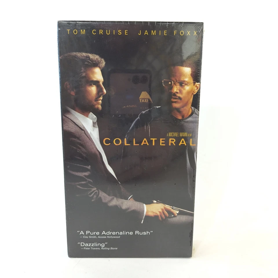 Collateral (VHS, 2004, Widescreen) Sealed New Watermarks Tom Cruise Jamie Fox - Image 1 of 4