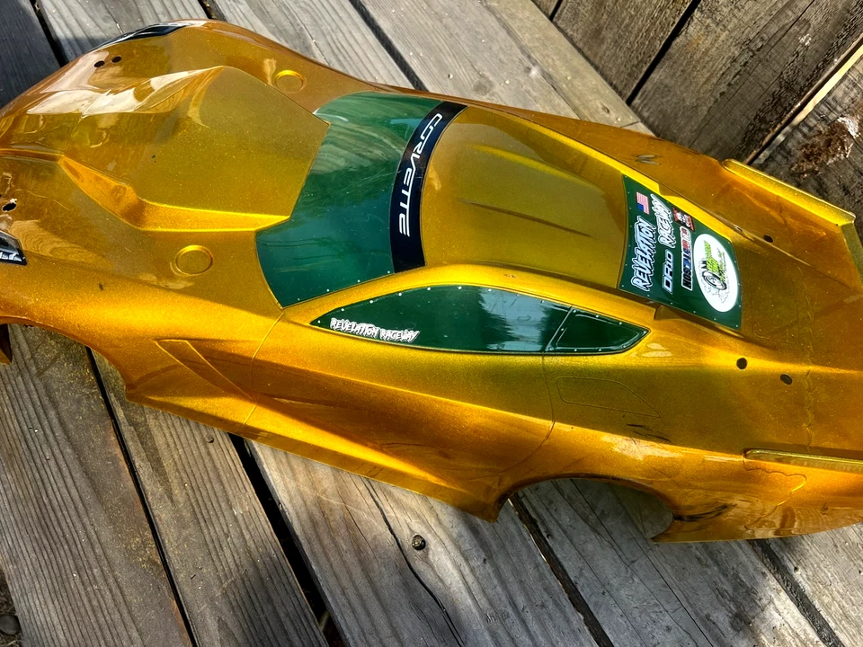 drag car corvette body 1/10 - Image 1 of 1