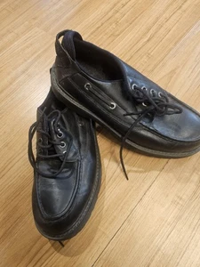 Vintage Tommy Hilfiger Schuhe Chunky Loafer Schnürschuhe Schwarz Herren Größe 12 M - Bild 1 von 7